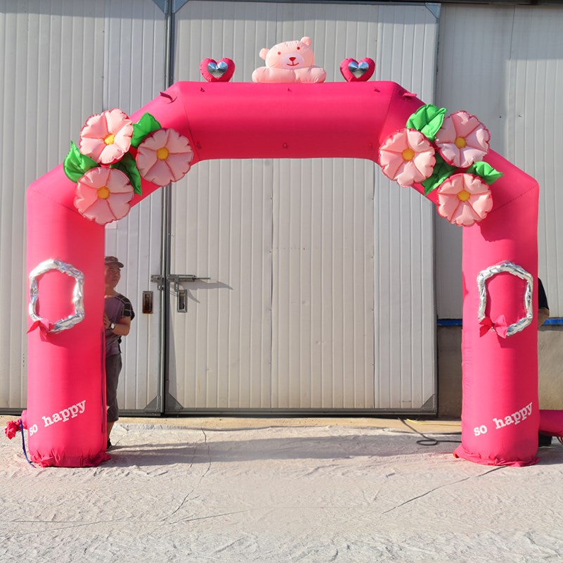 三沙粉色婚礼拱门